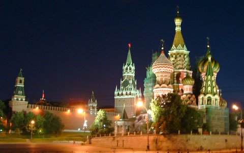 Red Square at night